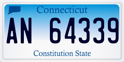 CT license plate AN64339