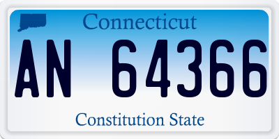 CT license plate AN64366