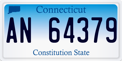 CT license plate AN64379