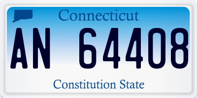 CT license plate AN64408
