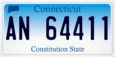 CT license plate AN64411