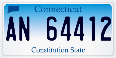 CT license plate AN64412