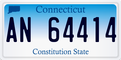 CT license plate AN64414