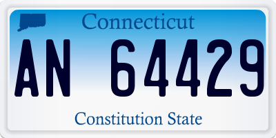 CT license plate AN64429