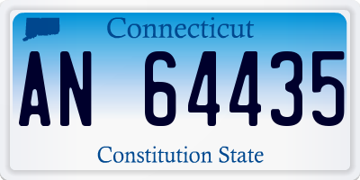 CT license plate AN64435