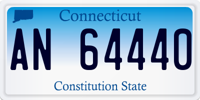 CT license plate AN64440