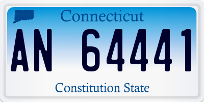 CT license plate AN64441