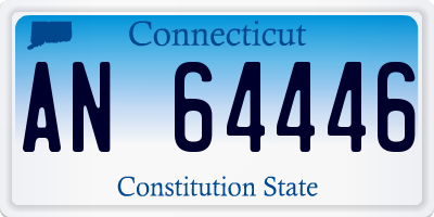CT license plate AN64446