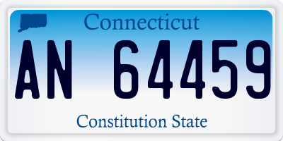 CT license plate AN64459