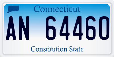CT license plate AN64460