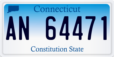 CT license plate AN64471