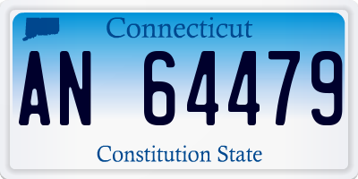 CT license plate AN64479