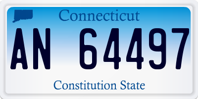 CT license plate AN64497