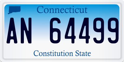 CT license plate AN64499