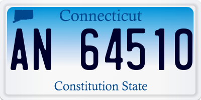 CT license plate AN64510