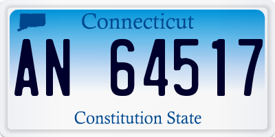 CT license plate AN64517