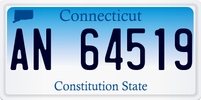 CT license plate AN64519