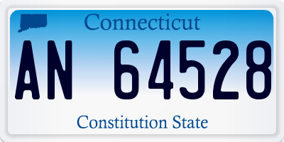 CT license plate AN64528