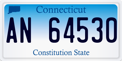 CT license plate AN64530