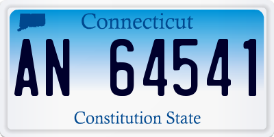 CT license plate AN64541