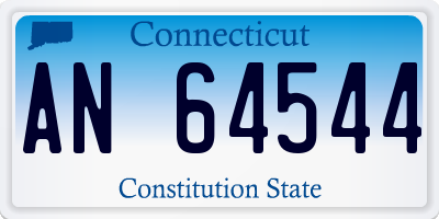 CT license plate AN64544