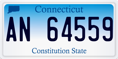 CT license plate AN64559