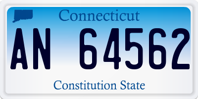 CT license plate AN64562