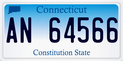 CT license plate AN64566