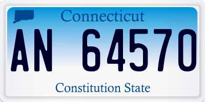 CT license plate AN64570
