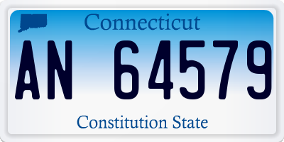 CT license plate AN64579