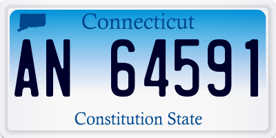 CT license plate AN64591