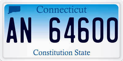 CT license plate AN64600