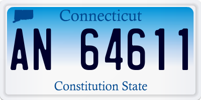 CT license plate AN64611