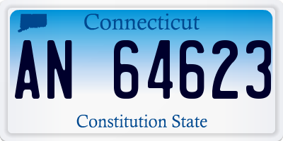 CT license plate AN64623