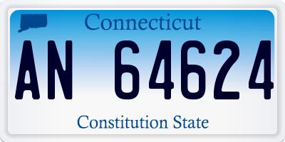CT license plate AN64624