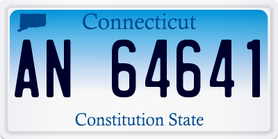 CT license plate AN64641
