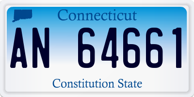 CT license plate AN64661