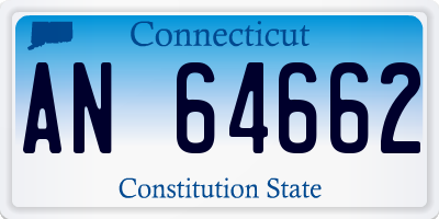 CT license plate AN64662