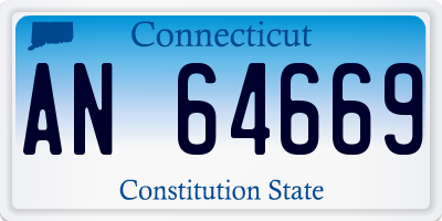 CT license plate AN64669