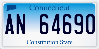 CT license plate AN64690