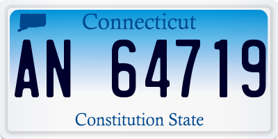 CT license plate AN64719