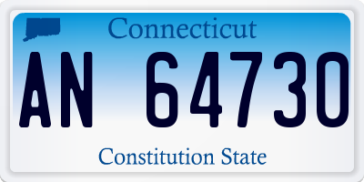 CT license plate AN64730