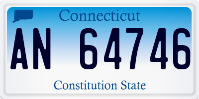 CT license plate AN64746