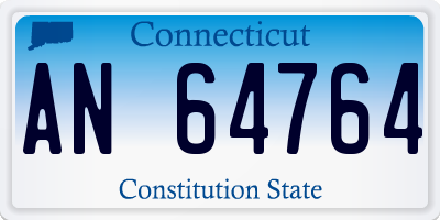 CT license plate AN64764