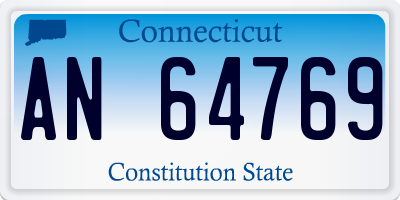 CT license plate AN64769