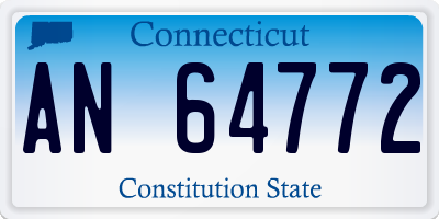 CT license plate AN64772