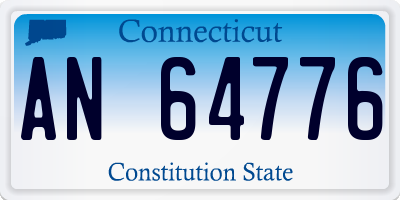 CT license plate AN64776