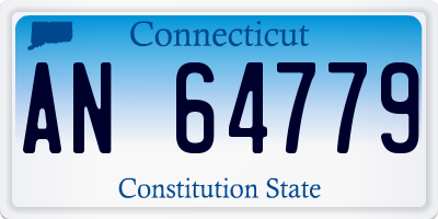 CT license plate AN64779
