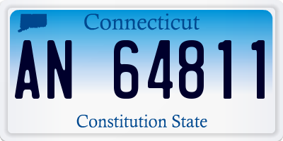 CT license plate AN64811