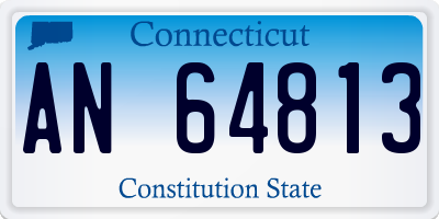 CT license plate AN64813